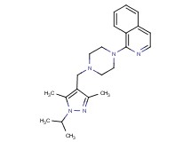 1-{4-[(1-isopropyl-3,5-dimethyl-1H-pyrazol-4-yl)methyl]piperazin-1-yl}isoquinoline