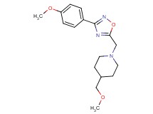 4-(methoxymethyl)-1-{[3-(4-methoxyphenyl)-1,2,4-oxadiazol-5-yl]methyl}piperidine