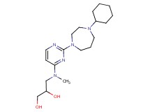 3-[[2-(4-cyclohexyl-1,4-diazepan-1-yl)-4-pyrimidinyl](methyl)amino]-1,2-propanediol