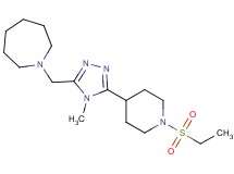 1-({5-[1-(ethylsulfonyl)piperidin-4-yl]-4-methyl-4H-1,2,4-triazol-3-yl}methyl)azepane