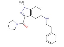 1-methyl-N-(2-phenylethyl)-3-(1-pyrrolidinylcarbonyl)-4,5,6,7-tetrahydro-1H-indazol-5-amine
