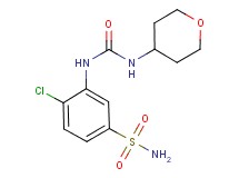 4-chloro-3-{[(tetrahydro-2H-pyran-4-ylamino)carbonyl]amino}benzenesulfonamide