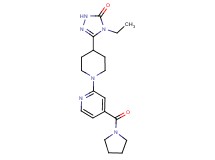 4-ethyl-5-{1-[4-(pyrrolidin-1-ylcarbonyl)pyridin-2-yl]piperidin-4-yl}-2,4-dihydro-3H-1,2,4-triazol-3-one
