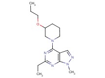 6-ethyl-1-methyl-4-(3-propoxy-1-piperidinyl)-1H-pyrazolo[3,4-d]pyrimidine