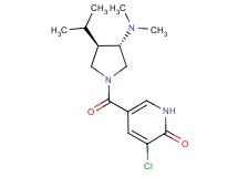 3-chloro-5-{[(3S*,4R*)-3-(dimethylamino)-4-isopropyl-1-pyrrolidinyl]carbonyl}-2(1H)-pyridinone