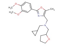 (cyclopropylmethyl){[2-(3,4-dimethoxyphenyl)-5-methyl-1,3-oxazol-4-yl]methyl}(tetrahydro-2-furanylmethyl)amine