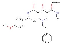 N-[(1R)-1-(4-methoxyphenyl)ethyl]-N'-methyl-4-oxo-1-(2-phenylethyl)-1,4-dihydro-3,5-pyridinedicarboxamide