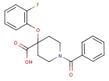 1-benzoyl-4-(2-fluorophenoxy)piperidine-4-carboxylic acid