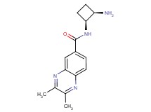 N-[(1S*,2R*)-2-aminocyclobutyl]-2,3-dimethyl-6-quinoxalinecarboxamide