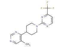 2-[4-(5-methylpyrimidin-4-yl)piperidin-1-yl]-4-(trifluoromethyl)pyrimidine