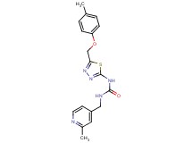 N-{5-[(4-methylphenoxy)methyl]-1,3,4-thiadiazol-2-yl}-N'-[(2-methylpyridin-4-yl)methyl]urea