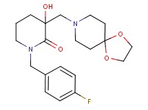 3-(1,4-dioxa-8-azaspiro[4.5]dec-8-ylmethyl)-1-(4-fluorobenzyl)-3-hydroxy-2-piperidinone