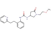 N-[1-(2-methoxyethyl)-5-oxopyrrolidin-3-yl]-N'-[2-(2-pyridin-2-ylethyl)phenyl]urea