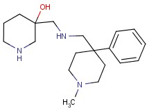 3-({[(1-methyl-4-phenyl-4-piperidinyl)methyl]amino}methyl)-3-piperidinol dihydrochloride