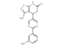 3-methyl-4-[2-(3-methylphenyl)pyrimidin-5-yl]-4,7-dihydroisothiazolo[5,4-b]pyridin-6(5H)-one