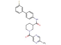 N-(3'-fluoro-4-biphenylyl)-1-[(5-methyl-2-pyrazinyl)carbonyl]-3-piperidinecarboxamide