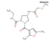 (4S)-1-(2,5-dimethyl-3-furoyl)-N-ethyl-4-{[(methylthio)acetyl]amino}-L-prolinamide