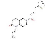 (4aS*,8aR*)-1-propyl-6-[4-(2-thienyl)butanoyl]octahydro-1,6-naphthyridin-2(1H)-one