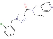 1-(2-chlorobenzyl)-N-ethyl-N-(4-pyridinylmethyl)-1H-1,2,3-triazole-4-carboxamide