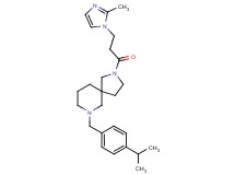7-(4-isopropylbenzyl)-2-[3-(2-methyl-1H-imidazol-1-yl)propanoyl]-2,7-diazaspiro[4.5]decane