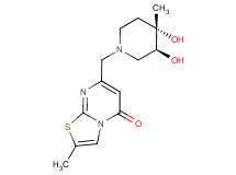 7-{[(3S*,4S*)-3,4-dihydroxy-4-methylpiperidin-1-yl]methyl}-2-methyl-5H-[1,3]thiazolo[3,2-a]pyrimidin-5-one