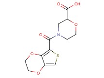 4-(2,3-dihydrothieno[3,4-b][1,4]dioxin-5-ylcarbonyl)-2-morpholinecarboxylic acid