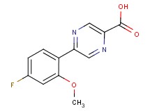 5-(4-fluoro-2-methoxyphenyl)pyrazine-2-carboxylic acid