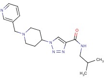 N-isobutyl-1-[1-(3-pyridinylmethyl)-4-piperidinyl]-1H-1,2,3-triazole-4-carboxamide