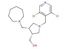 {(3R*,4R*)-4-(azepan-1-ylmethyl)-1-[(3,5-dichloropyridin-4-yl)methyl]pyrrolidin-3-yl}methanol