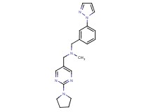 N-methyl-1-[3-(1H-pyrazol-1-yl)phenyl]-N-{[2-(1-pyrrolidinyl)-5-pyrimidinyl]methyl}methanamine