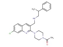 N-{[2-(4-acetyl-1-piperazinyl)-7-chloro-3-quinolinyl]methyl}-2-phenyl-1-propanamine