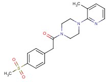 1-(3-methyl-2-pyridinyl)-4-{[4-(methylsulfonyl)phenyl]acetyl}piperazine