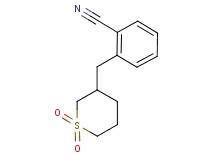 2-[(1,1-dioxidotetrahydro-2H-thiopyran-3-yl)methyl]benzonitrile