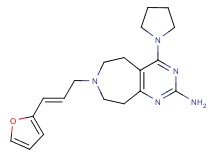 7-[(2E)-3-(2-furyl)prop-2-en-1-yl]-4-pyrrolidin-1-yl-6,7,8,9-tetrahydro-5H-pyrimido[4,5-d]azepin-2-amine