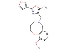 5-{[2-(3-furyl)-5-methyl-1,3-oxazol-4-yl]methyl}-10-methoxy-3,4,5,6-tetrahydro-2H-1,5-benzoxazocine
