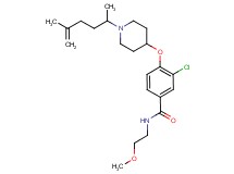 3-chloro-4-{[1-(1,4-dimethyl-4-penten-1-yl)-4-piperidinyl]oxy}-N-(2-methoxyethyl)benzamide