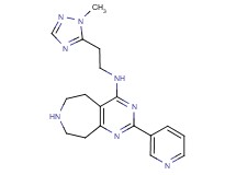N-[2-(1-methyl-1H-1,2,4-triazol-5-yl)ethyl]-2-pyridin-3-yl-6,7,8,9-tetrahydro-5H-pyrimido[4,5-d]azepin-4-amine