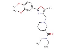 1-{[2-(3,4-dimethoxyphenyl)-5-methyl-1,3-oxazol-4-yl]methyl}-N,N-diethyl-3-piperidinecarboxamide