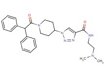 N-[2-(dimethylamino)ethyl]-1-[1-(diphenylacetyl)-4-piperidinyl]-1H-1,2,3-triazole-4-carboxamide