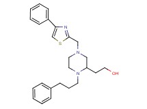 2-{1-(3-phenylpropyl)-4-[(4-phenyl-1,3-thiazol-2-yl)methyl]-2-piperazinyl}ethanol