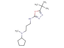 (5-tert-butyl-1,3,4-oxadiazol-2-yl){3-[cyclopentyl(methyl)amino]propyl}amine