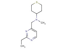 N-[(2-ethylpyrimidin-4-yl)methyl]-N-methyltetrahydro-2H-thiopyran-4-amine