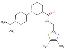 N-[(4,5-dimethyl-1,3-thiazol-2-yl)methyl]-1'-isopropyl-1,4'-bipiperidine-3-carboxamide