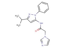 2-(1H-imidazol-1-yl)-N-(3-isopropyl-1-phenyl-1H-pyrazol-5-yl)acetamide