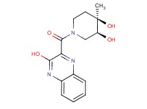 rel-(3S,4R)-1-[(3-hydroxy-2-quinoxalinyl)carbonyl]-4-methyl-3,4-piperidinediol