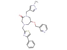 1-[(1-methyl-1H-pyrazol-4-yl)methyl]-4-[(4-phenyl-1,3-thiazol-2-yl)methyl]-6-(3-pyridinylmethoxy)-1,4-diazepan-2-one