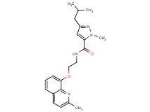 3-isobutyl-1-methyl-N-{2-[(2-methyl-8-quinolinyl)oxy]ethyl}-1H-pyrazole-5-carboxamide