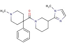 1-methyl-4-{[3-(1-methyl-1H-imidazol-2-yl)-1-piperidinyl]carbonyl}-4-phenylpiperidine