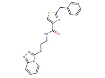 2-benzyl-N-(3-[1,2,4]triazolo[4,3-a]pyridin-3-ylpropyl)-1,3-thiazole-4-carboxamide
