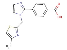 4-{1-[(4-methyl-1,3-thiazol-2-yl)methyl]-1H-imidazol-2-yl}benzoic acid
